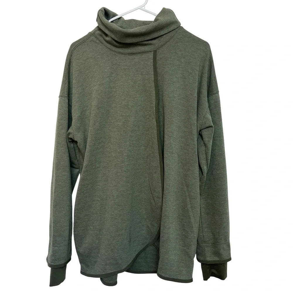 Nike Women's‎ Reversible Dri-Fit Maternity Pullover turtleneck nursing Sweater M